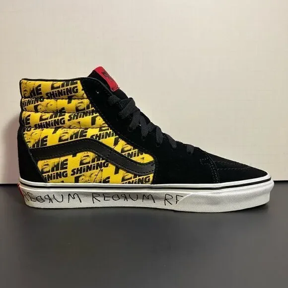 *NWT* VANS x House Of Terror The Shining Men’s Yellow Sk8 Hi Sneakers / Size 10 - Picture 7 of 12